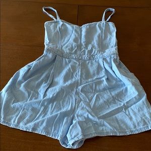 Hollister denim romper, size small